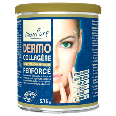 Dermo collagene 275 g collagene marin hydrolyse acide hyaluronique grenade Herboristerie Cousin Wiame Wattrelos.