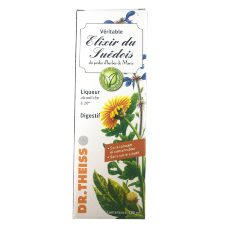 Élixir du Suédois 20° 700 ml macération traditionnelle plantes Maria Treben