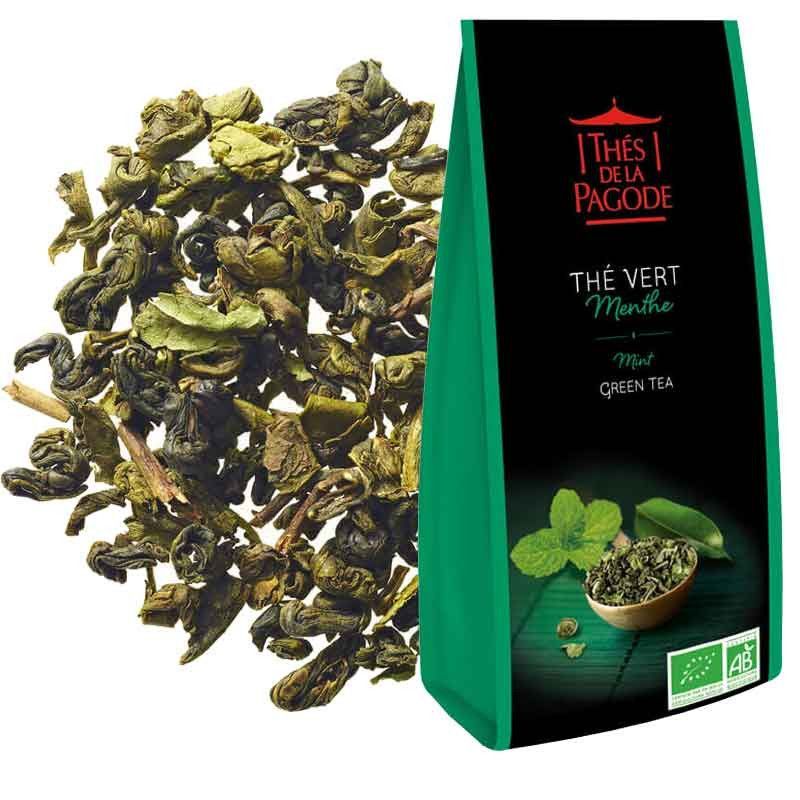 Thé Vert Menthe bio 100 g Thé Vert Menthe Pagode 100g