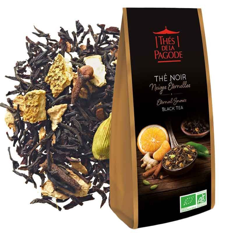 Thé noir Neiges Eternelles bio 100 g Thé Noir Neiges Eternelles Pagode 100g