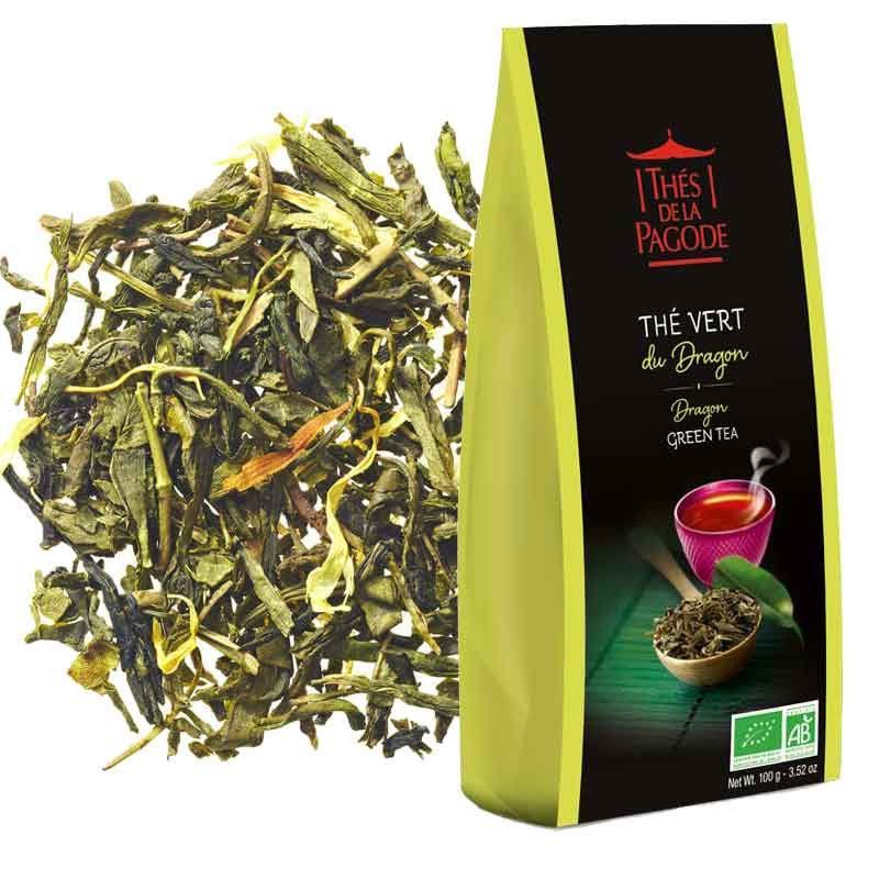 Thé Vert du Dragon bio 100 g Thé Vert du Dragon Pagode 100g