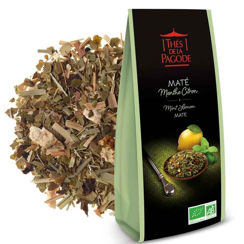 Maté Menthe Citron bio 100 g Maté Menthe Citron Pagode 100g