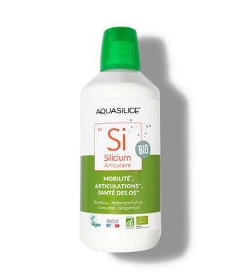 Silicium articulaire 1 litre bambou bio silicium vegetal complement liquide plantes harpagophytum gingembre curcuma