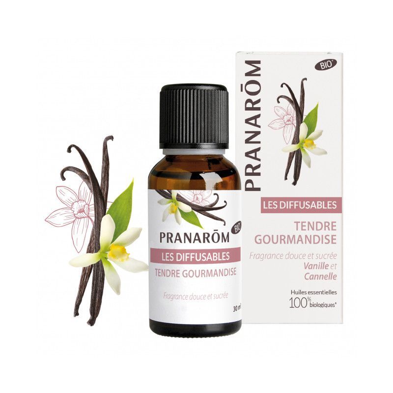 Tendre Gourmandise 30 ml tendre gourmandise pranarom 30 ml diffusion huiles essentielles bio cocooning