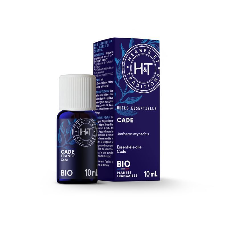 Cade Bio 10 ml huile essentielle cade bio Juniperus oxycedrus Herbes et Traditions 10 ml soin purifiant cuir chevelu peau