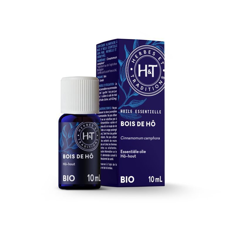 huile essentielle bois de ho bio Cinnamomum camphora linalol Herbes et Traditions 10 ml aromathérapie naturelle