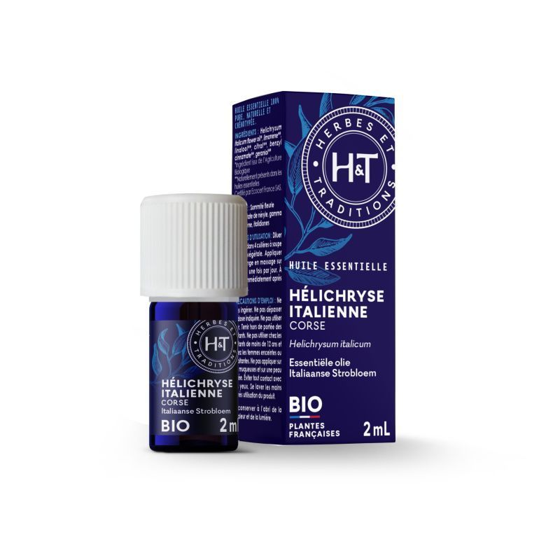 Hélichryse Italienne Bio 2 ml huile essentielle hélichryse italienne bio Helichrysum italicum Herbes et Traditions 2 ml immortelle naturelle