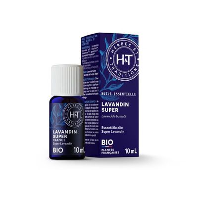 Lavande Super Bio 10 ml huile essentielle lavandin super bio lavandula hybrida relaxation diffusion massage naturel 10 ml