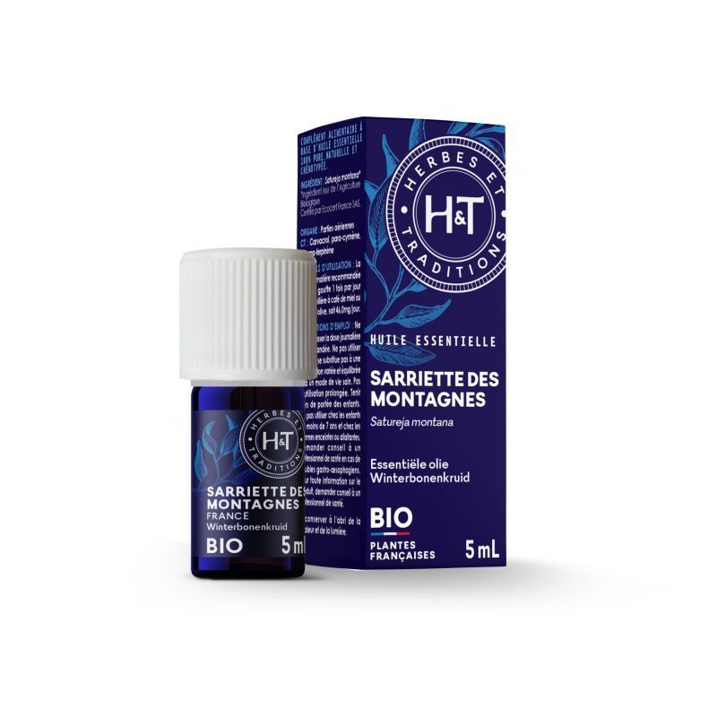 huile essentielle sarriette montagne bio satureja montana tonique puissante naturelle 5 ml