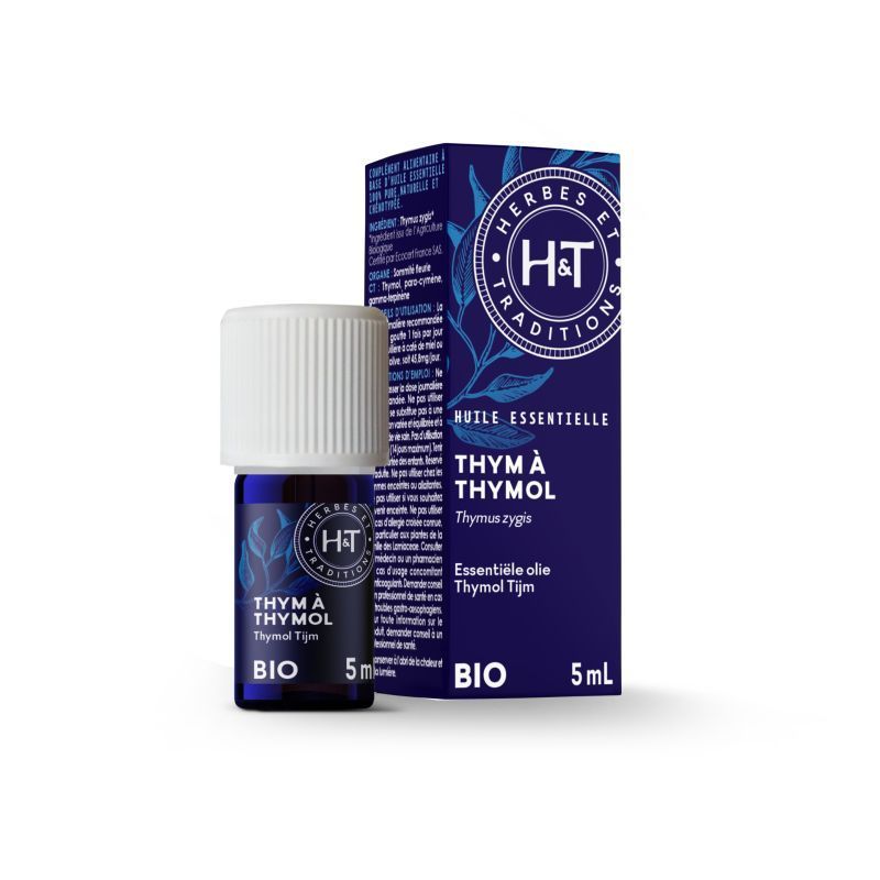 Thym Thymol Bio 5 ml huile essentielle thym thymol bio puissante purifiante aromatherapie 5 ml