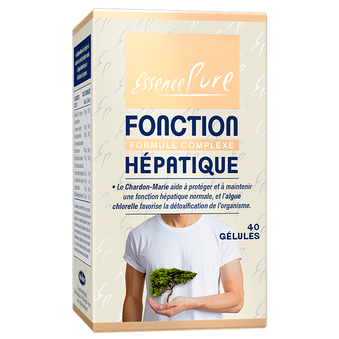 Fonction Hépatique Api-Nature 40 gélules à base de chardon-Marie, artichaut, chlorella disponible à l'Herboristerie