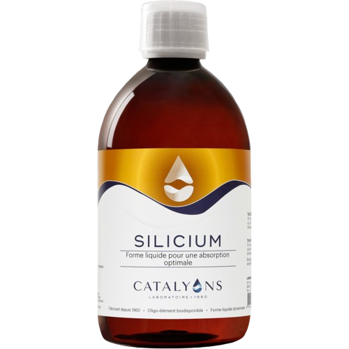 silicium catalyons 500 ml acide orthosilicique liquide oligo element tissus peau cheveux