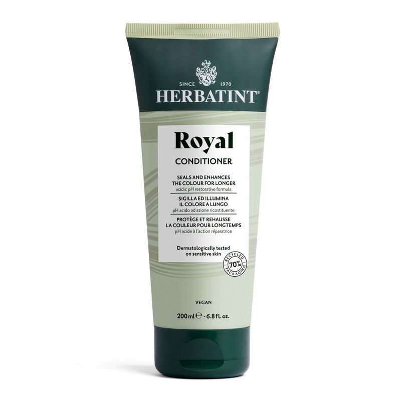 Après-shampooing Herbatint Crème Royale cheveux colorés aloe vera moringa soin nourrissant naturel