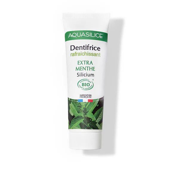 dentifrice extra menthe 75 ml bio mentha piperita aloe vera sans fluor naturel ecocert