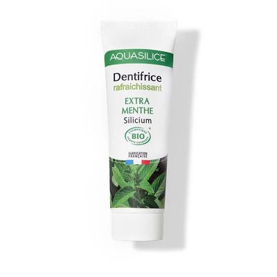 dentifrice extra menthe 75 ml bio mentha piperita aloe vera sans fluor naturel ecocert