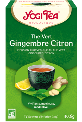 Thé Vert Gingembre Citron bio Yogi Tea Thé Vert Gingembre Citron Yogi Tea