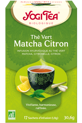 Thé Vert Matcha Citron bio Yogi Tea Thé Vert Matcha Citron