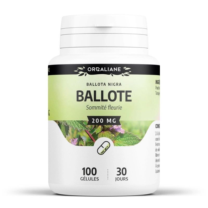 Ballote GPH Diffusion 200 mg – Poudre de parties aériennes fleuries de Ballota nigra – 100 gélules

