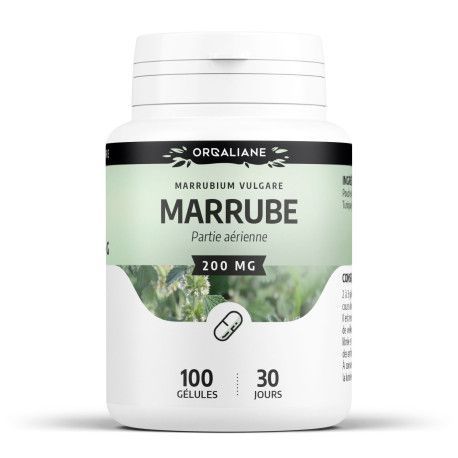 Marrube Blanc 100 gélules Marrubium vulgare complément alimentaire plante aromatique naturelle