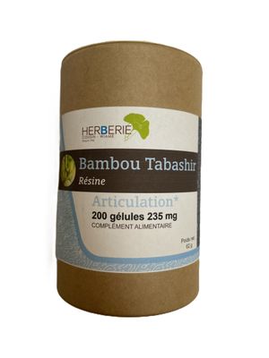 bambou tabashir 200 gelules silice naturelle bambusa bambos articulation complement naturel
