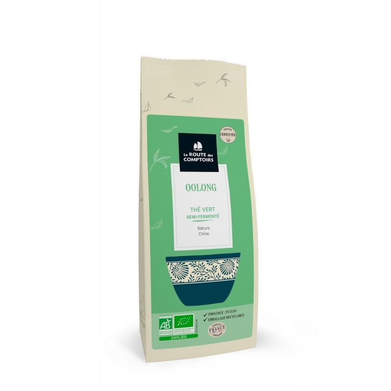Thé Vert Oolong Bio 100 g the vert oolong bio 100 g camellia sinensis fujian feuilles torsadees infusion boisee semi fermente