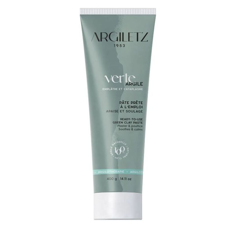 argiletz argile verte tube 400 g pate prete a l emploi cataplasme masque soin naturel voyage Herberie Cousin Wiame