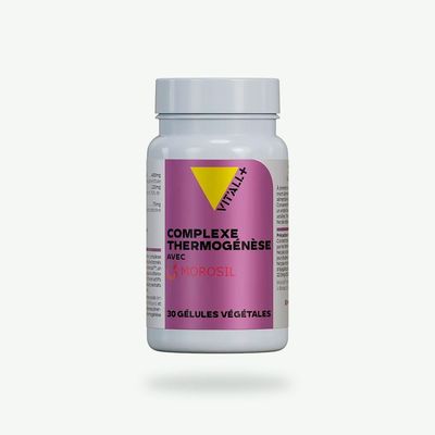 Complexe Thermogenèse avec Morosil™ – 30 gélules Complexe Thermogenèse Morosil™ Vit’All+ avec orange sanguine, gingembre et thé vert – 30 gélules