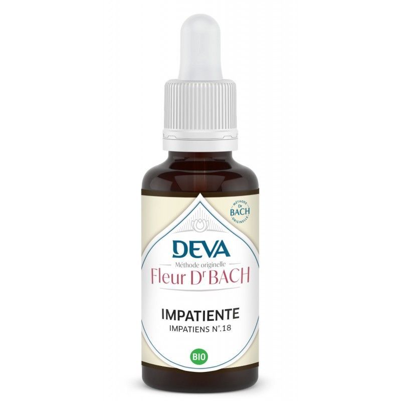 impatiente bio elixir floral bach 30 ml impatiens glandulifera compte gouttes florithérapie patience calme