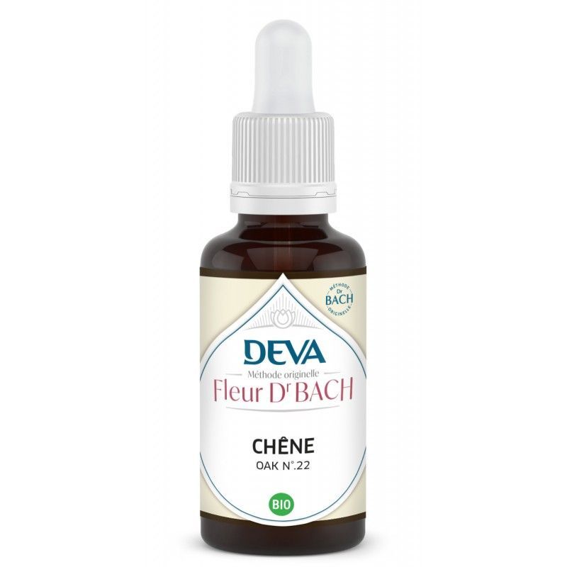chene bio elixir floral bach 30 ml quercus robur oak compte gouttes florithérapie