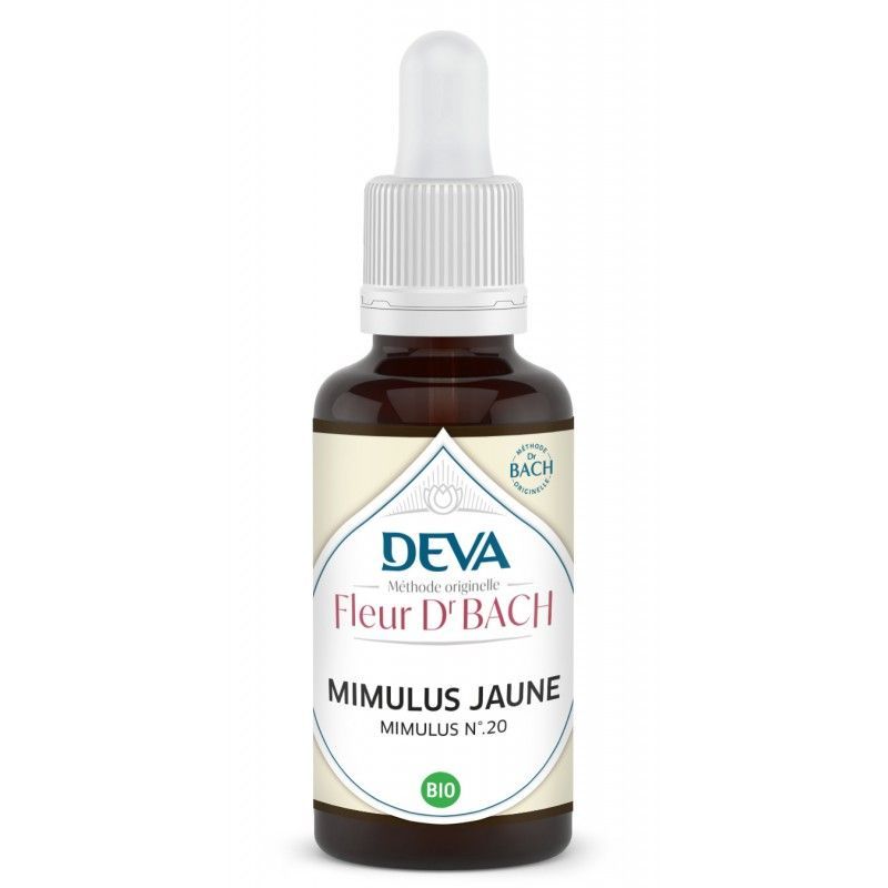 mimulus bio 30 ml elixir floral bach mimulus guttatus peurs quotidiennes florithérapie courage