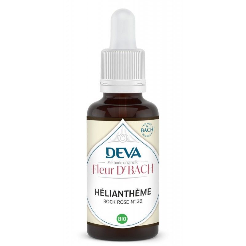 helianthème bio elixir floral bach 30 ml helianthemum nummularium rock rose compte gouttes florithérapie