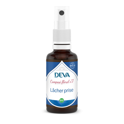Lâcher Prise N°7 Bio 30 ML lacher prise bio deva 30 ml compose floral bach spray florithérapie stress equilibre serenite