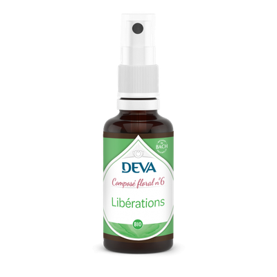liberations bio deva 30 ml compose floral bach spray florithérapie changement habitudes equilibre