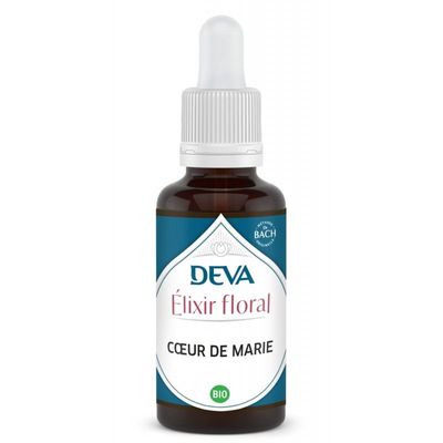 coeur de marie bio elixir floral deva 30 ml lamprocapnos spectabilis compte gouttes florithérapie