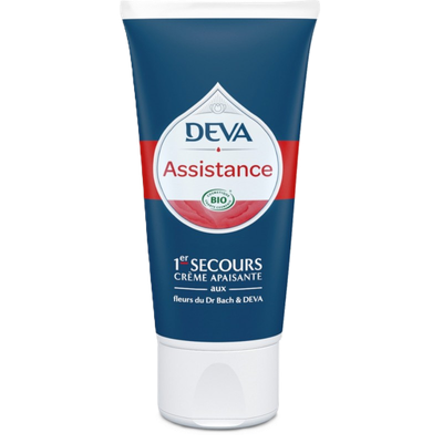 creme assistance bio 50 ml floressentiels deva soin apaisant rescue fleurs de bach jojoba karite aloe vera