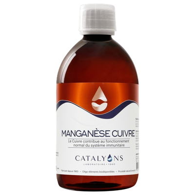manganese cuivre catalyons 500 ml oligo elements liquide biodisponible systeme immunitaire