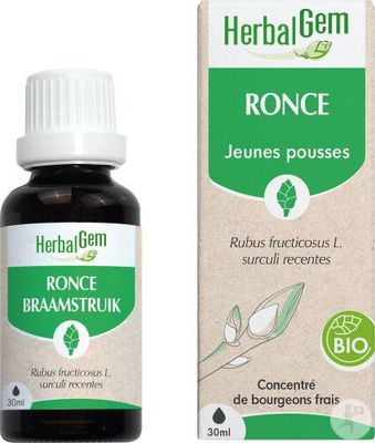 ronce herbalgem 30 ml jeunes pousses rubus fructicosus gemmotherapie herboristerie cousin wiame wattrelos.