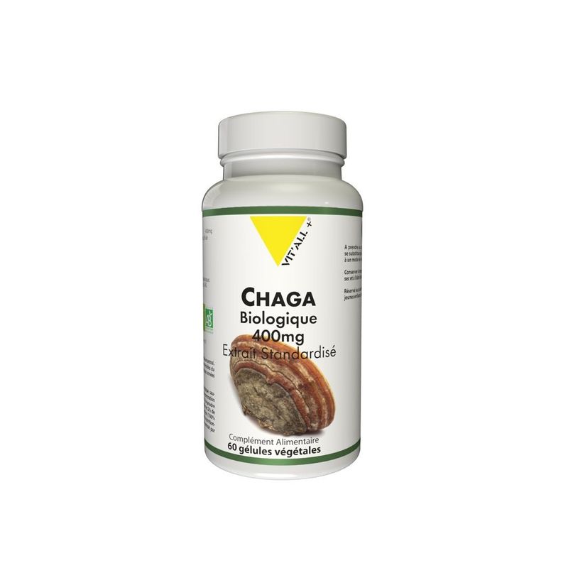 Chaga 60 gélules chaga 60 gelules bio inonotus obliquus extrait standardise