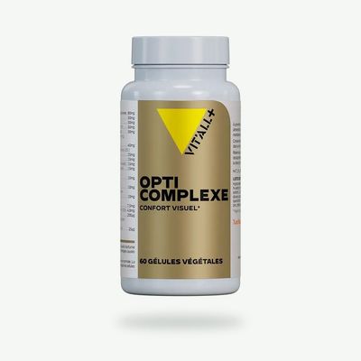 OPTICOMPLEXE – Confort visuel – 60 gélules OPTICOMPLEXE Vit’All+ – Complexe confort visuel avec myrtille, euphraise, lutéine, zéaxanthine XanMax®, Pycnogénol® .