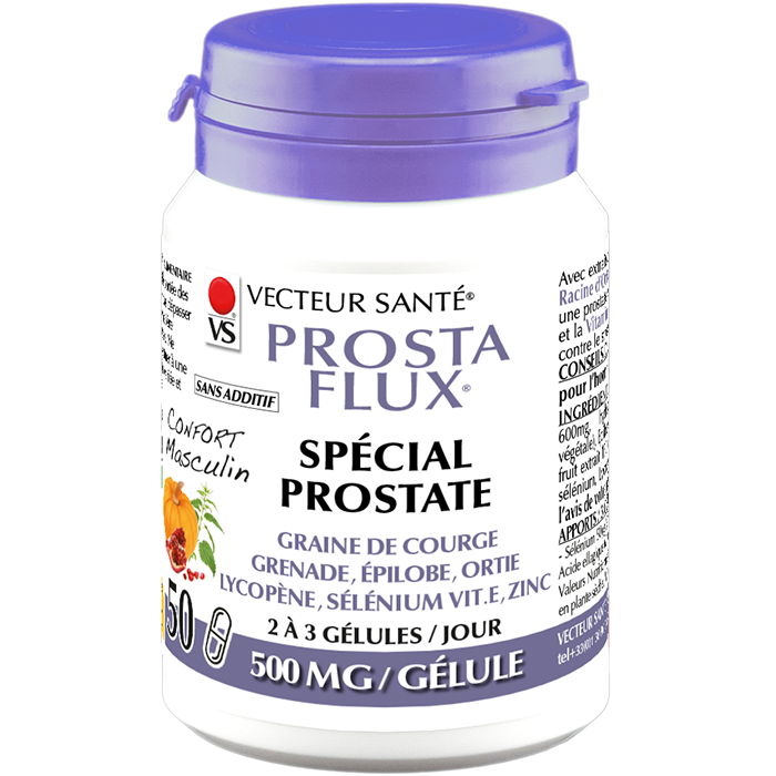 Prosta Flux 50 gélules (spécial prostate) PROSTA FLUX special prostate 50 gelules courge epilobe ortie zinc selenium