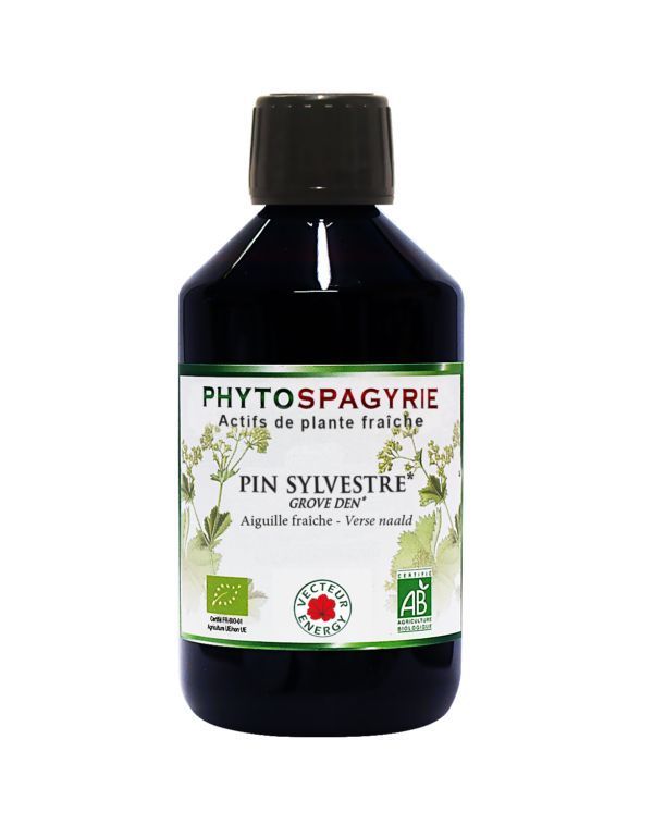 Phytospagyrie Pin Sylvestre Bio – 300 ml Phytospagyrie Pin Sylvestre Bio Vecteur Energy – Flacon 300 ml à base d'aiguilles fraîches de Pinus sylvestris