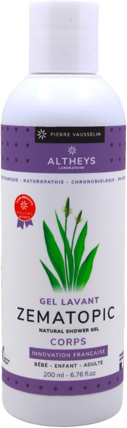 zematopic gel lavant altheys 200 ml corps cheveux plantain lanceole peau sensible