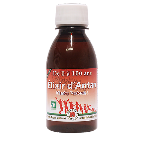 Elixir d'Antan Bio 150 ml Élixir d Antan plantes pectorales bio 150 ml complément alimentaire thym guimauve bouillon blanc