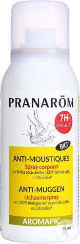 pranarom aromapic spray anti moustiques bio 75 ml herberie cousin wiame