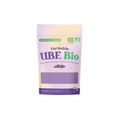 Ube Bio 250 g Véritable Ube Bio poudre igname violette 250 g Dioscorea alata Philippines poudre naturelle