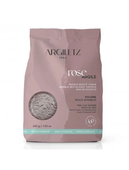 argiletz argile rose 200 g kaolin illite masque visage peau sensible naturel
