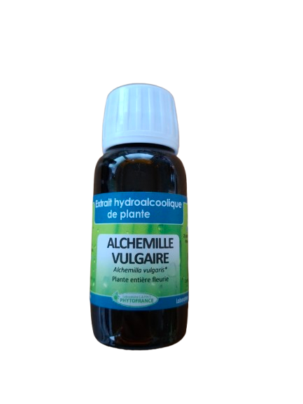 alchemille vulgaire bio 60 ml extrait hydroalcoolique plante alchemilla vulgaris manteau de dame liquide bio naturel