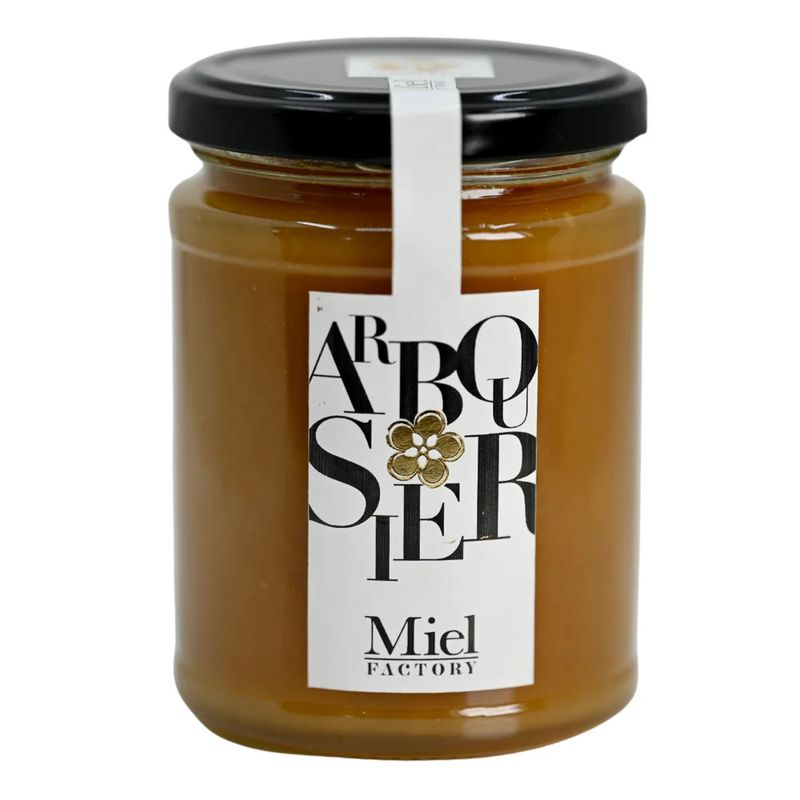 Miel d’Arbousier 250 g Hérault miel amer puissant texture crémeuse notes amande épicées