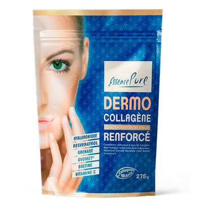 Dermo Collagène Doypack 275 g Dermo collagene Doypack 275 g collagene marin hydrolyse acide hyaluronique grenade Herboristerie Cousin Wiame Wattrelos.