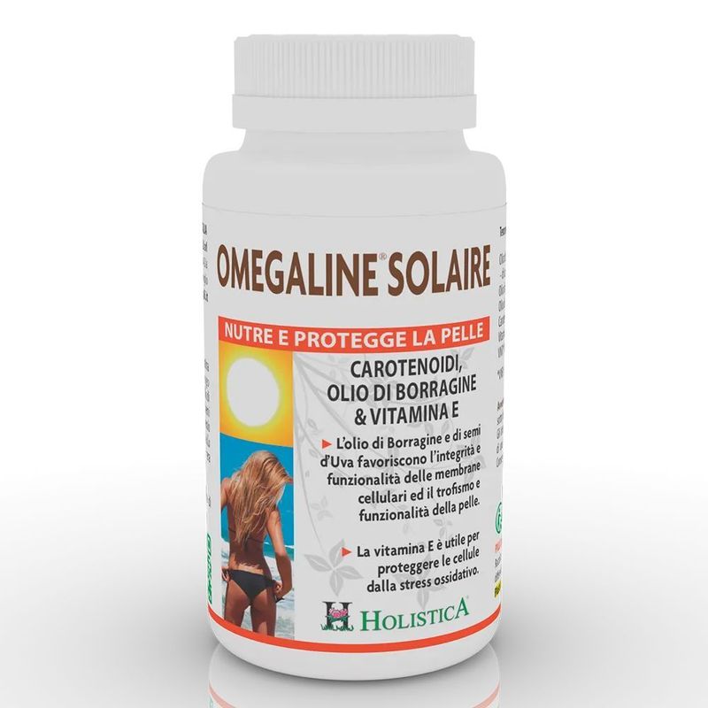 omegaline solaire capsules carotene algue teint hale peau soleil